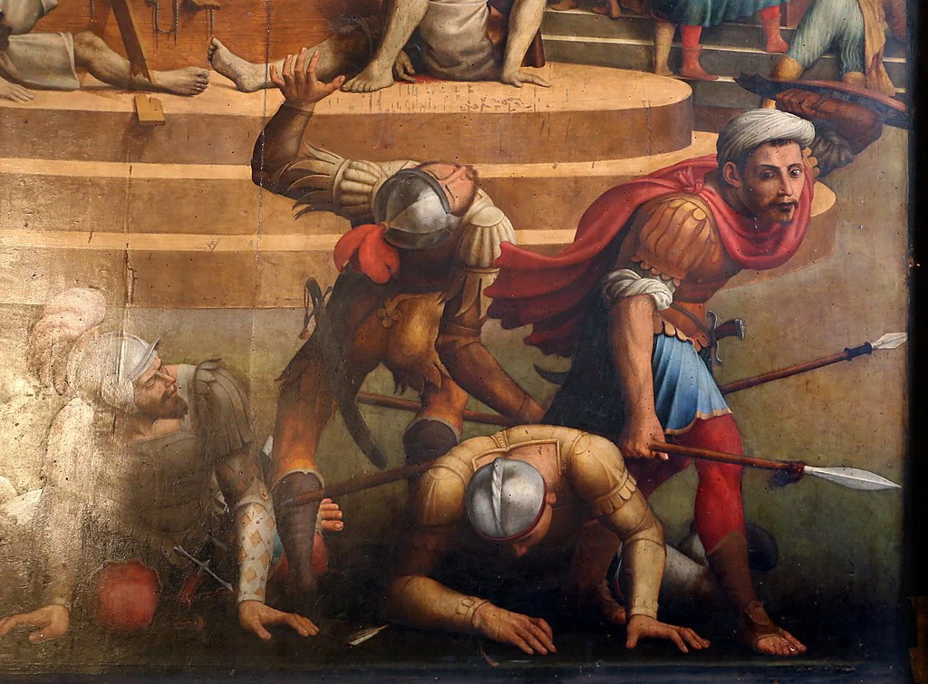 Il martirio di Santa Caterina e il miracolo della ruoto - dettaglio 1, Santa Maria Novella